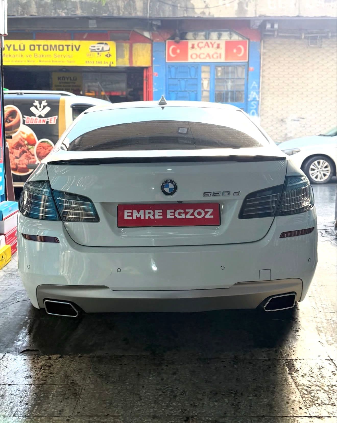 Varex egzoz montajı yapılan araç